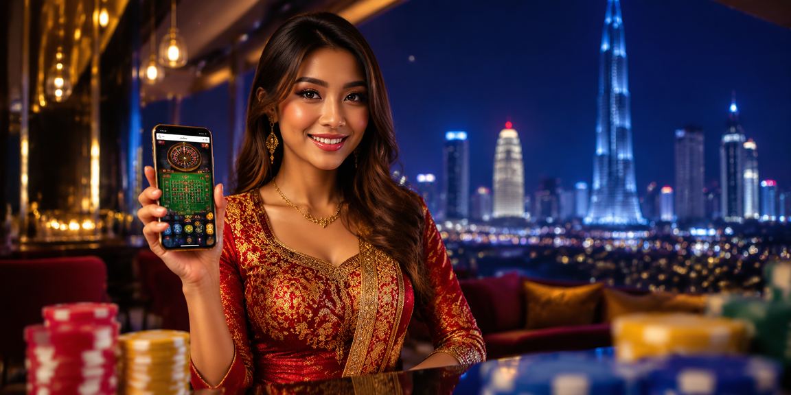 Poker players at a mobile casino in Kuala Lumpur, Malaysia